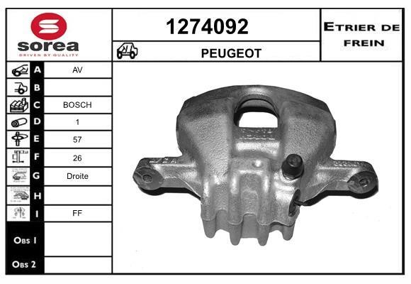 SNRA 1274092 Bremssattel 1274092: Kaufen Sie zu einem guten Preis in Polen bei 2407.PL!