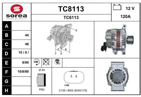SNRA TC8113 Генератор TC8113: Отличная цена - Купить в Польше на 2407.PL!