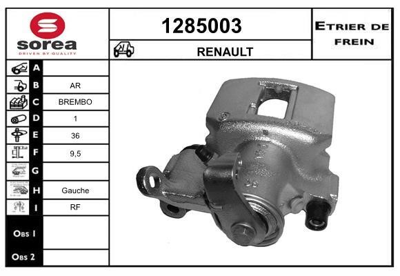 SNRA 1285003 Brake caliper 1285003: Buy near me in Poland at 2407.PL - Good price!