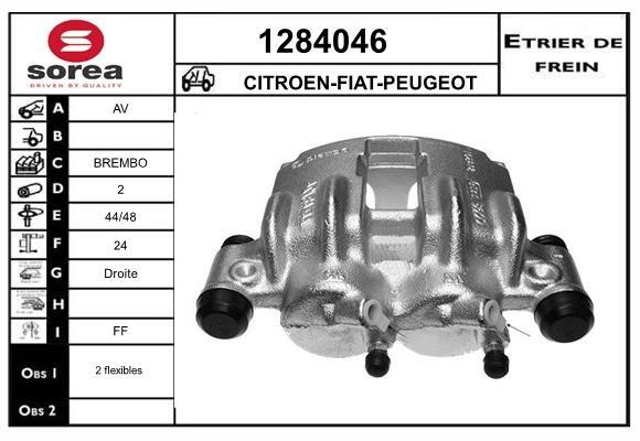 SNRA 1284046 Суппорт тормозной передний правый 1284046: Отличная цена - Купить в Польше на 2407.PL!