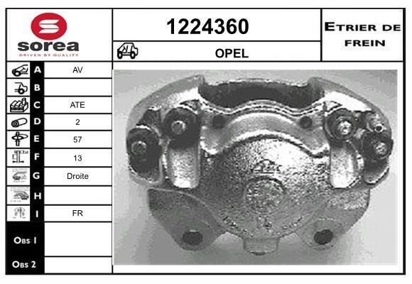 SNRA 1224360 Brake caliper 1224360: Buy near me in Poland at 2407.PL - Good price!