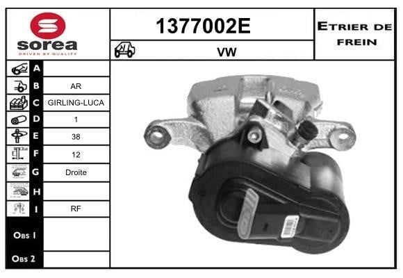 SNRA 1377002E Brake caliper 1377002E: Buy near me in Poland at 2407.PL - Good price!