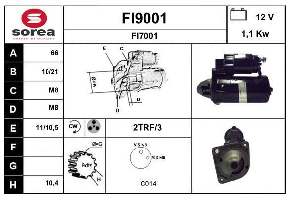 SNRA FI9001 Anlasser FI9001: Kaufen Sie zu einem guten Preis in Polen bei 2407.PL!