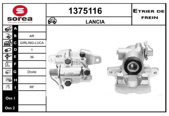 SNRA 1375116 Brake caliper 1375116: Buy near me in Poland at 2407.PL - Good price!