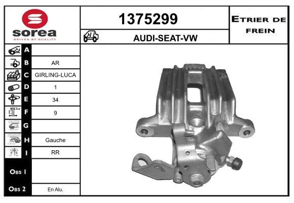 SNRA 1375299 Bremssattel hinten links 1375299: Kaufen Sie zu einem guten Preis in Polen bei 2407.PL!