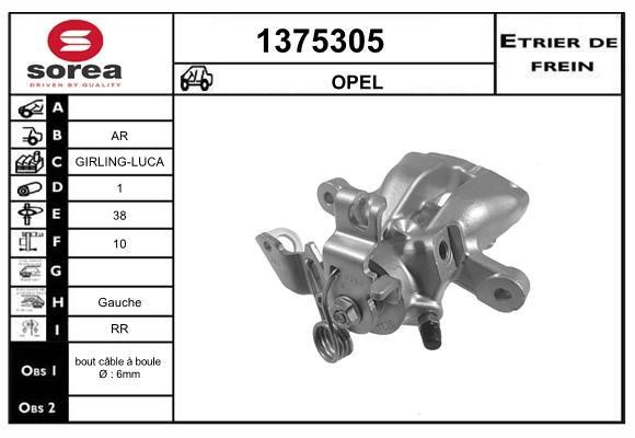 SNRA 1375305 Brake caliper rear left 1375305: Buy near me at 2407.PL in Poland at an Affordable price!