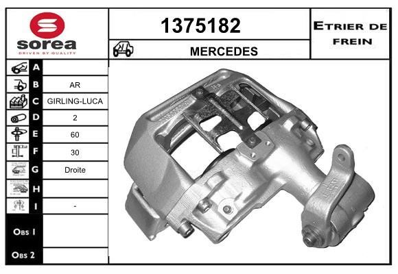 SNRA 1375182 Суппорт тормозной задний правый 1375182: Отличная цена - Купить в Польше на 2407.PL!