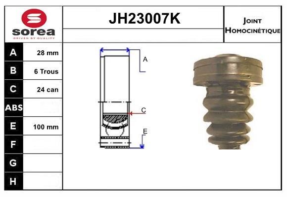 SNRA JH23007K Шарнир равных угловых скоростей (ШРУС) JH23007K: Отличная цена - Купить в Польше на 2407.PL!
