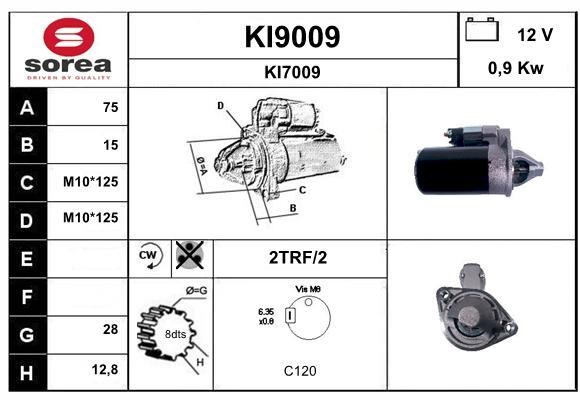 SNRA KI9009 Anlasser KI9009: Kaufen Sie zu einem guten Preis in Polen bei 2407.PL!