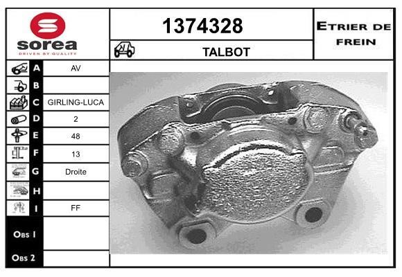 SNRA 1374328 Суппорт тормозной 1374328: Отличная цена - Купить в Польше на 2407.PL!