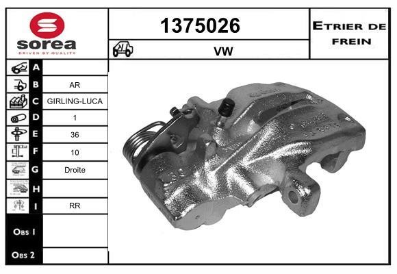 SNRA 1375026 Супорт гальмівний задній правий 1375026: Купити у Польщі - Добра ціна на 2407.PL!