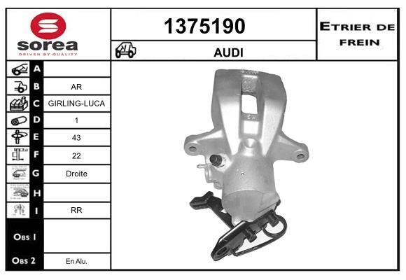 SNRA 1375190 Суппорт тормозной 1375190: Отличная цена - Купить в Польше на 2407.PL!