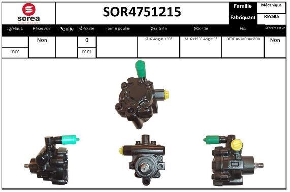 SNRA SOR4751215 Pompa hydrauliczna, układ kierowniczy SOR4751215: Dobra cena w Polsce na 2407.PL - Kup Teraz!