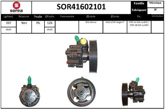 SNRA SOR41602101 Hydraulic Pump, steering system SOR41602101: Buy near me in Poland at 2407.PL - Good price!