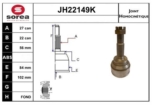 SNRA JH22149K Przegub homokinetyczny JH22149K: Dobra cena w Polsce na 2407.PL - Kup Teraz!