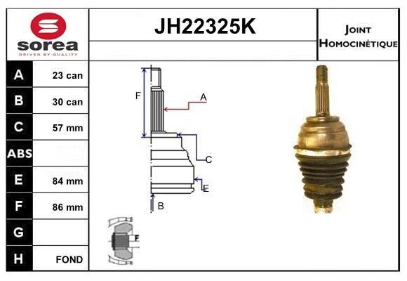 SNRA JH22325K Шарнир равных угловых скоростей (ШРУС) JH22325K: Отличная цена - Купить в Польше на 2407.PL!