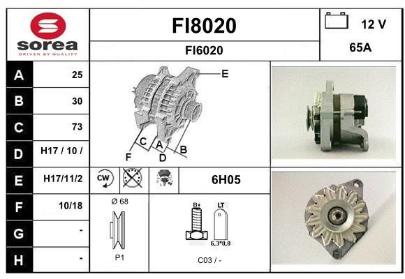 SNRA FI8020 Alternator FI8020: Dobra cena w Polsce na 2407.PL - Kup Teraz!
