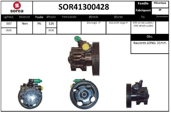 SNRA SOR41300428 Pompa hydrauliczna, układ kierowniczy SOR41300428: Dobra cena w Polsce na 2407.PL - Kup Teraz!