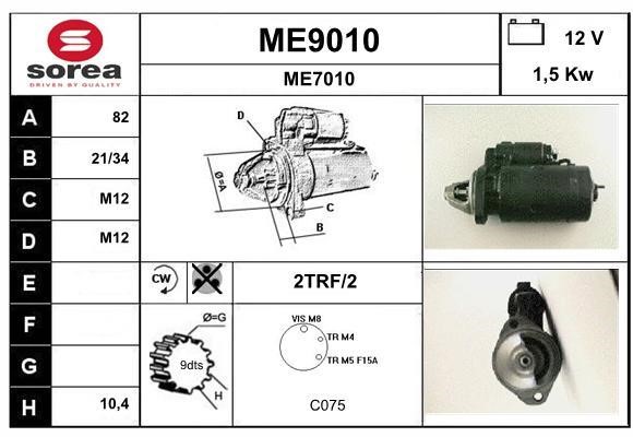 SNRA ME9010 Starter ME9010: Buy near me in Poland at 2407.PL - Good price!