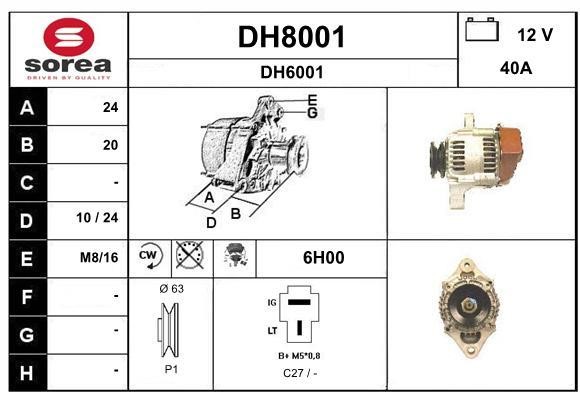 SNRA DH8001 Генератор DH8001: Приваблива ціна - Купити у Польщі на 2407.PL!