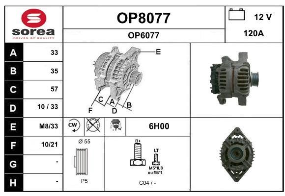 SNRA OP8077 Alternator OP8077: Dobra cena w Polsce na 2407.PL - Kup Teraz!