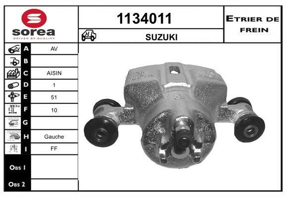 SNRA 1134011 Brake caliper front left 1134011: Buy near me in Poland at 2407.PL - Good price!