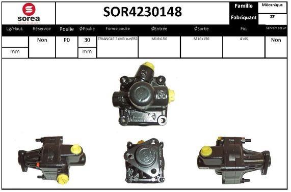 SNRA SOR4230148 Насос гідропідсилювача керма SOR4230148: Приваблива ціна - Купити у Польщі на 2407.PL!