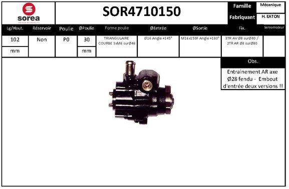 SNRA SOR4710150 Pompa hydrauliczna, układ kierowniczy SOR4710150: Dobra cena w Polsce na 2407.PL - Kup Teraz!
