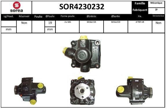 SNRA SOR4230232 Pompa hydrauliczna, układ kierowniczy SOR4230232: Dobra cena w Polsce na 2407.PL - Kup Teraz!