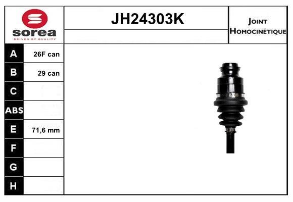 SNRA JH24303K Gelenksatz, antriebswelle JH24303K: Kaufen Sie zu einem guten Preis in Polen bei 2407.PL!