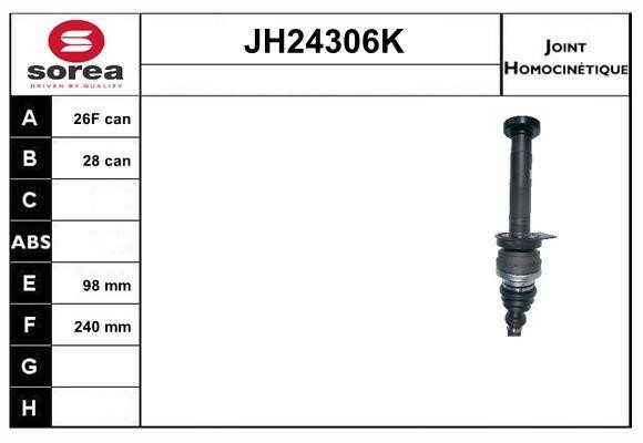 SNRA JH24306K Joint kit, drive shaft JH24306K: Buy near me in Poland at 2407.PL - Good price!