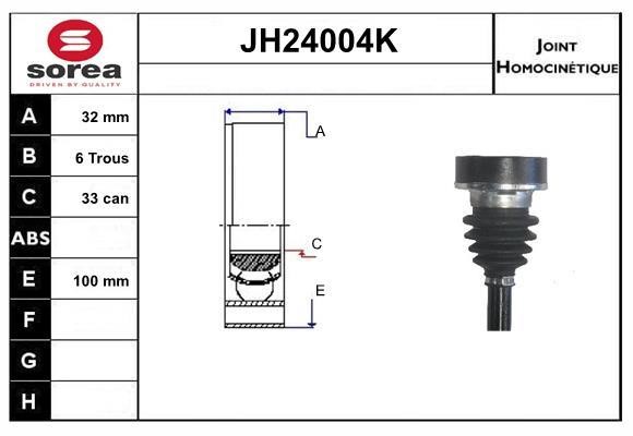 SNRA JH24004K CV joint JH24004K: Buy near me at 2407.PL in Poland at an Affordable price!