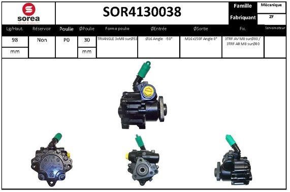 SNRA SOR4130038 Pompa hydrauliczna, układ kierowniczy SOR4130038: Dobra cena w Polsce na 2407.PL - Kup Teraz!