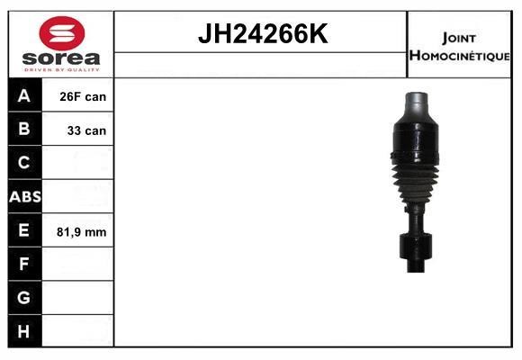 SNRA JH24266K Joint kit, drive shaft JH24266K: Buy near me in Poland at 2407.PL - Good price!