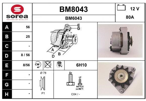 SNRA BM8043 Генератор BM8043: Отличная цена - Купить в Польше на 2407.PL!