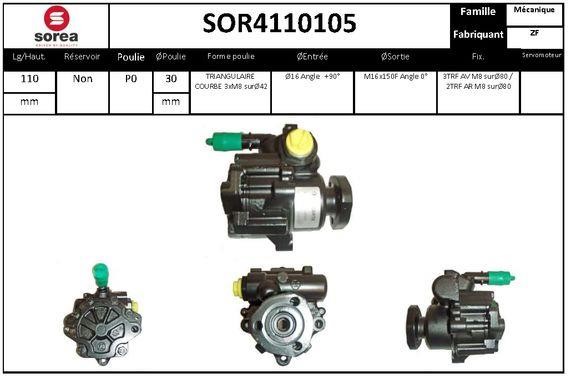SNRA SOR4110105 Hydraulic Pump, steering system SOR4110105: Buy near me in Poland at 2407.PL - Good price!