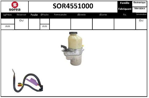 SNRA SOR4551000 Насос гидроусилителя руля SOR4551000: Отличная цена - Купить в Польше на 2407.PL!