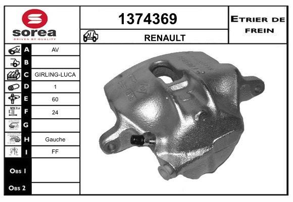 SNRA 1374369 Супорт гальмівний передній лівий 1374369: Приваблива ціна - Купити у Польщі на 2407.PL!