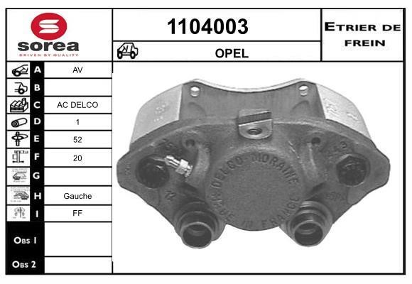 SNRA 1104003 Суппорт тормозной 1104003: Отличная цена - Купить в Польше на 2407.PL!