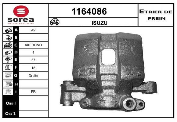 SNRA 1164086 Суппорт тормозной 1164086: Отличная цена - Купить в Польше на 2407.PL!