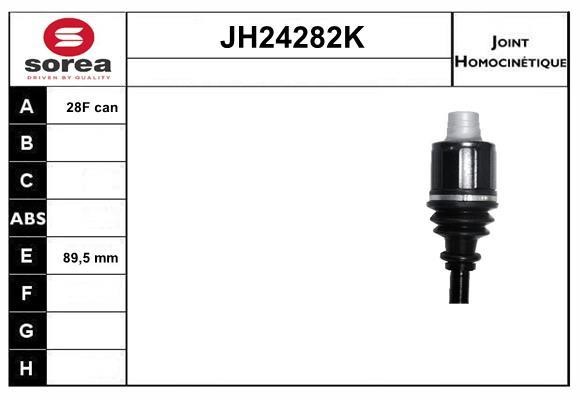 SNRA JH24282K ШРУС JH24282K: Отличная цена - Купить в Польше на 2407.PL!
