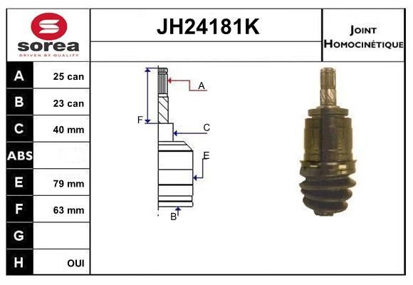 SNRA JH24181K Przegub homokinetyczny JH24181K: Dobra cena w Polsce na 2407.PL - Kup Teraz!