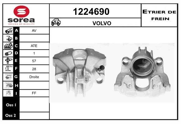 SNRA 1224690 Brake caliper 1224690: Buy near me in Poland at 2407.PL - Good price!