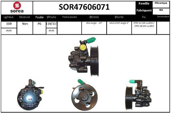SNRA SOR47606071 Hydraulic Pump, steering system SOR47606071: Buy near me at 2407.PL in Poland at an Affordable price!