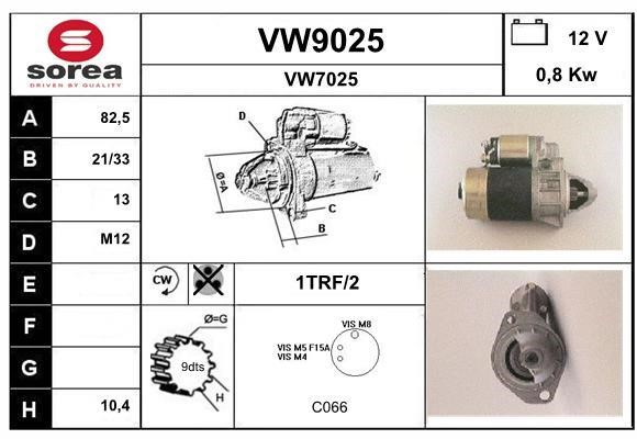 SNRA VW9025 Starter VW9025: Buy near me at 2407.PL in Poland at an Affordable price!