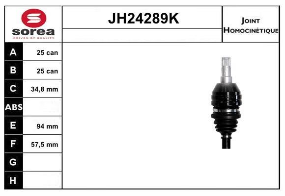SNRA JH24289K Joint kit, drive shaft JH24289K: Buy near me in Poland at 2407.PL - Good price!