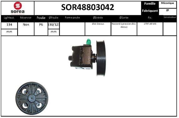 SNRA SOR48803042 Hydraulic Pump, steering system SOR48803042: Buy near me in Poland at 2407.PL - Good price!
