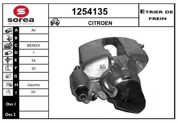 SNRA 1254135 Brake caliper 1254135: Buy near me in Poland at 2407.PL - Good price!