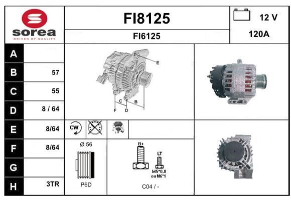 SNRA FI8125 Alternator FI8125: Dobra cena w Polsce na 2407.PL - Kup Teraz!