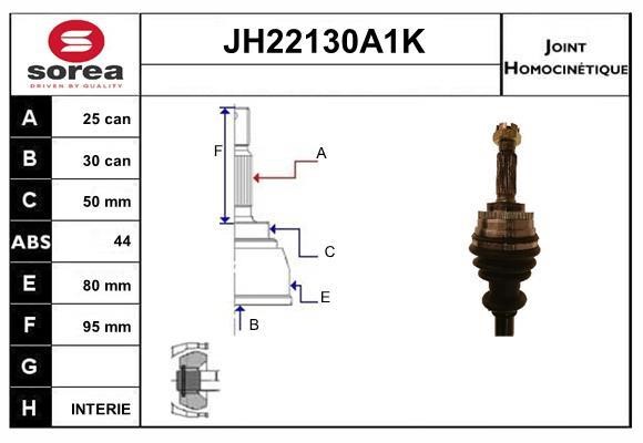 SNRA JH22130A1K Gelenksatz, Antriebswelle JH22130A1K: Kaufen Sie zu einem guten Preis in Polen bei 2407.PL!